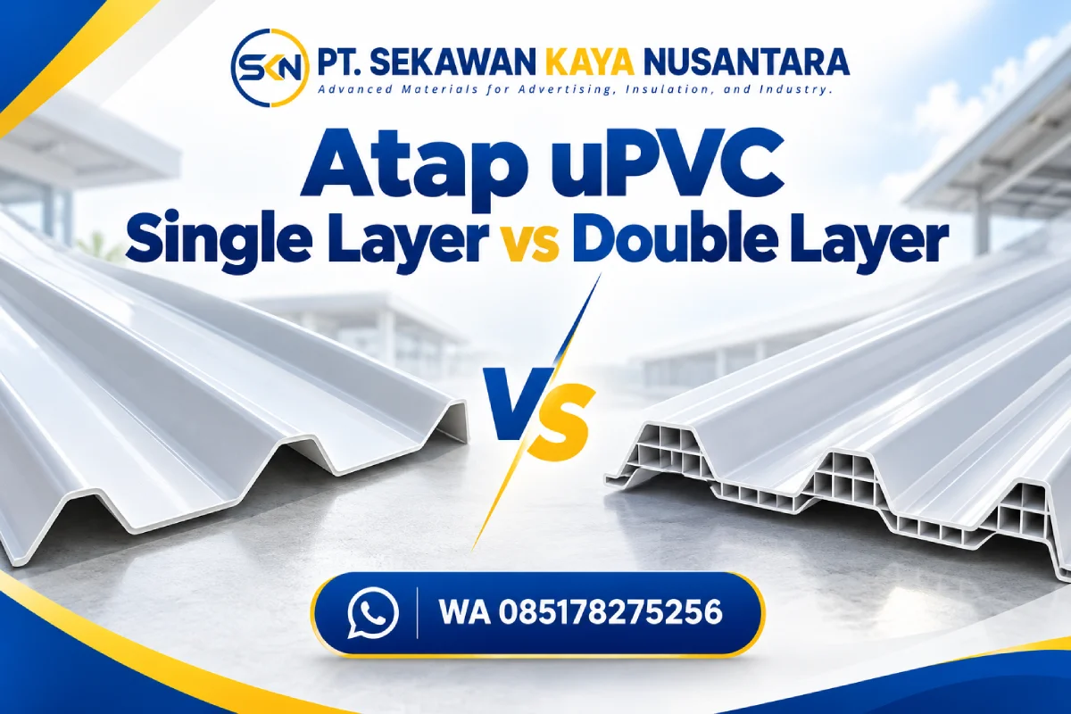 Perbedaan Atap uPVC Single Layer vs Double Layer