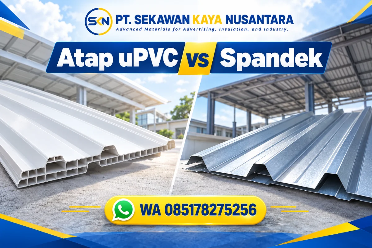 Atap uPVC vs Spandek, Bagus Mana?