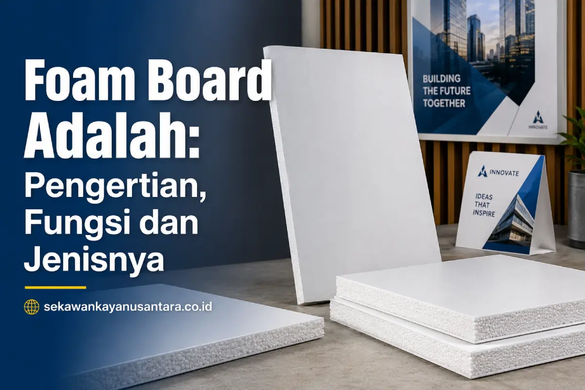 Foam board adalah material papan ringan untuk signage, mounting dan display advertising