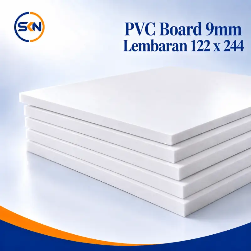 Jual PVC Board 9mm Lembaran Putih 122 x 244