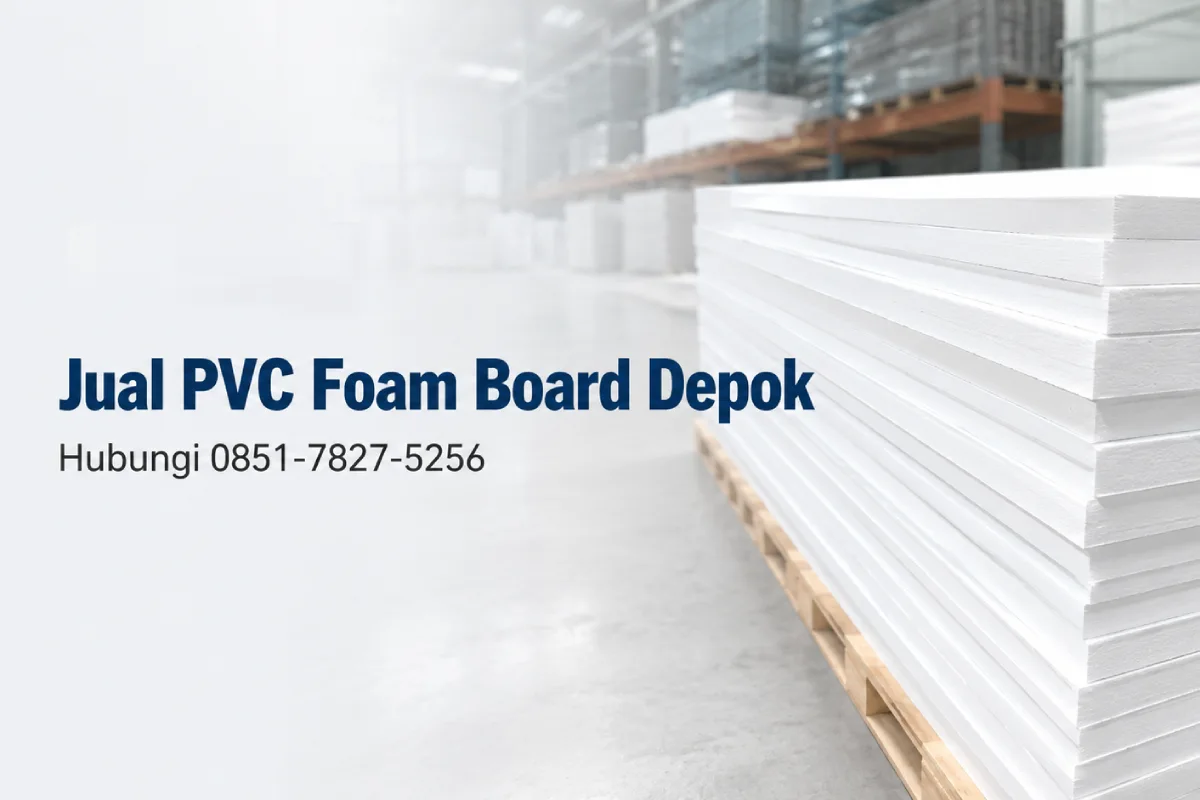 Jual PVC Foam Board Depok ukuran 122 × 244 cm untuk signage dan interior