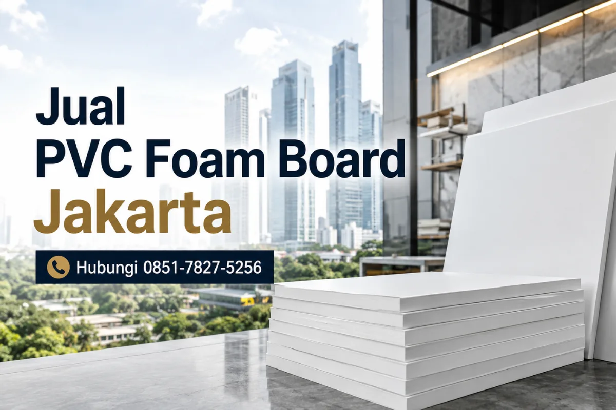 PVC Foam Board Jakarta ukuran 122 × 244 cm untuk signage dan interior
