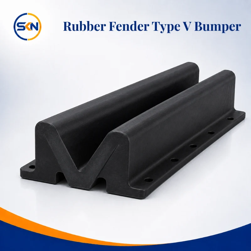 karet rubber fender type v bumper loading dock pt sekawan kaya nusantara