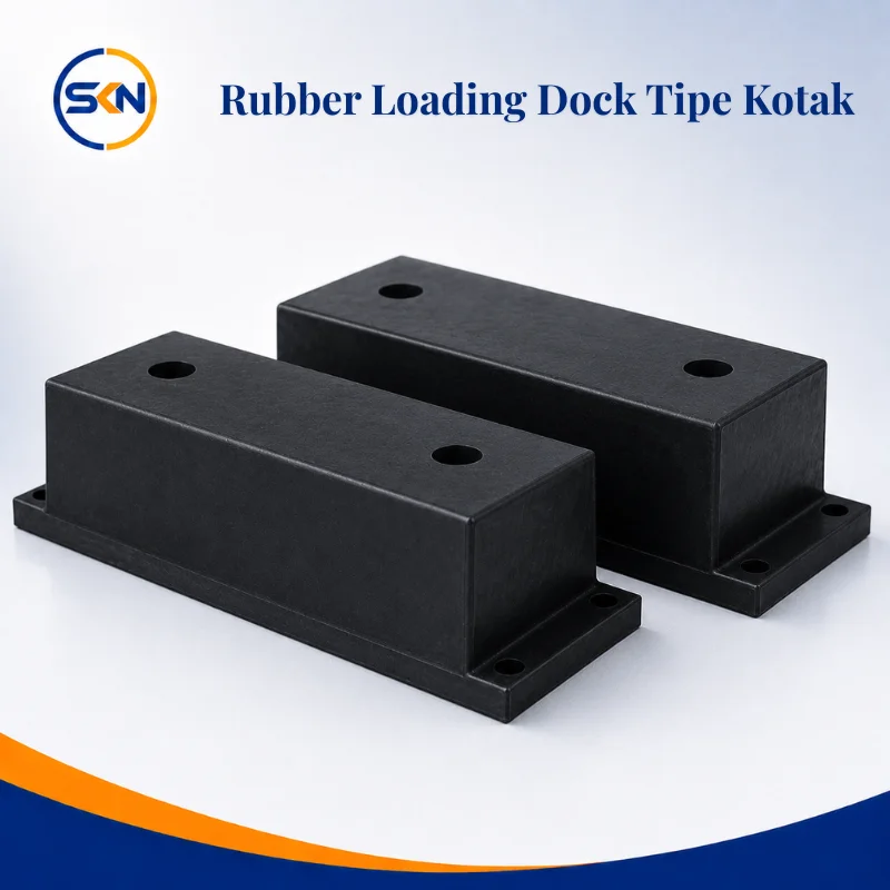 rubber bumper loading dock type kotak square pt sekawan kaya nusantara