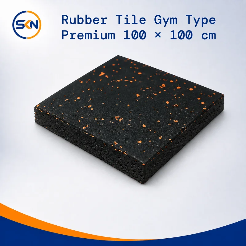 Rubber Tile Gym Type Premium 100 × 100 cm