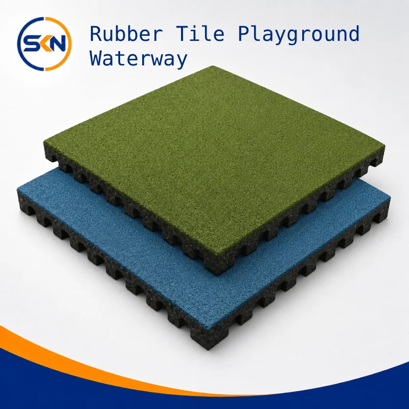 Rubber Tile Playground Waterway