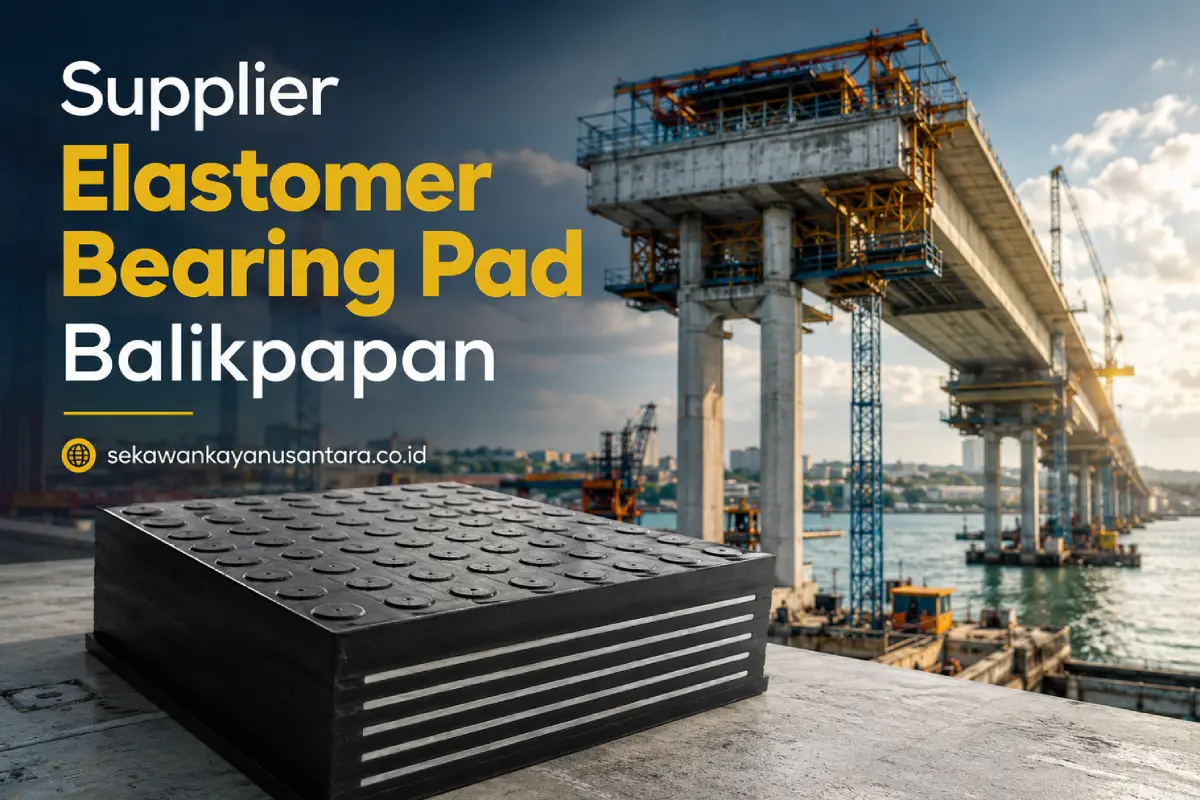 Supplier Elastomer Bearing Pad Balikpapan untuk proyek jembatan dan infrastruktur Kalimantan Timur