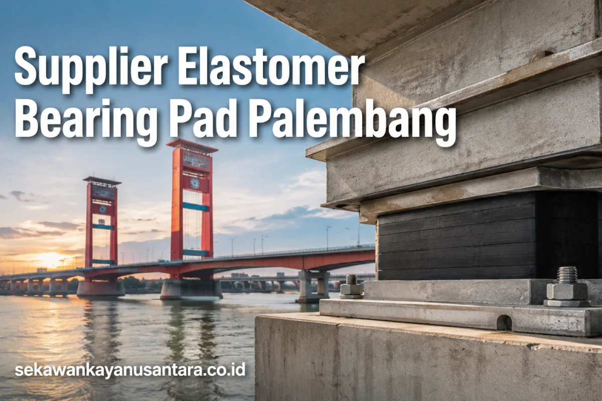 Supplier Elastomer Bearing Pad Palembang untuk proyek jembatan dan infrastruktur Sumatera Selatan