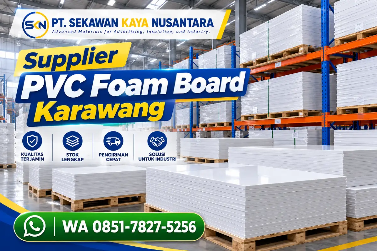 Supplier PVC Foam Board Karawang 122 x 244 Lembaran - PT Sekawan Kaya Nusantara